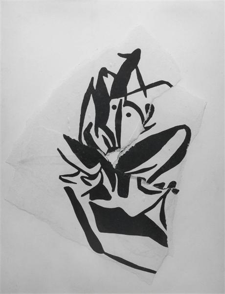 torn-up woodcut