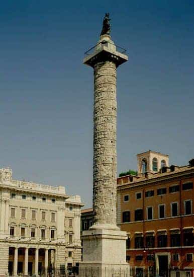 Roman artwork depicted by Trajan's Column
