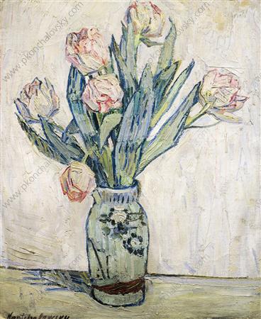 tulips by pyotr konchalovsky