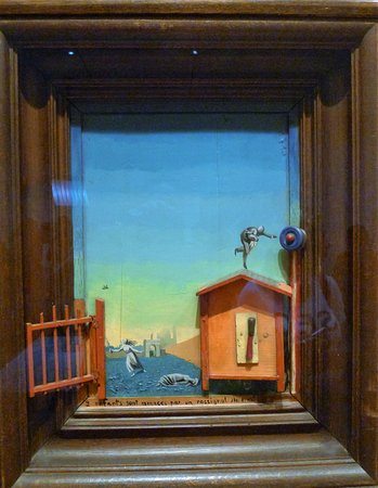Two Children Are Threatened by a Nightingale by Max Ernst