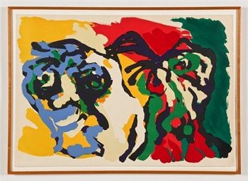 Abstarct art depicted by Two Heads