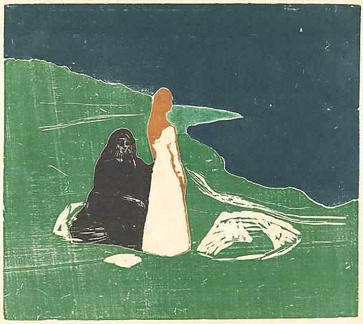 Two women on the shore by Edvard Munch