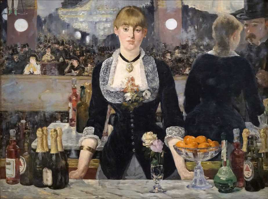 A Bar At The Folies- Bergere By Edouard Manet.