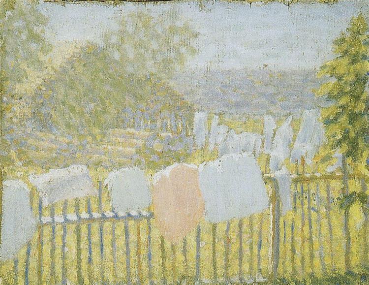 underwear on the fence by kazimir malevich
