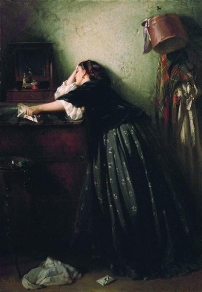 widow by konstantin makovsky
