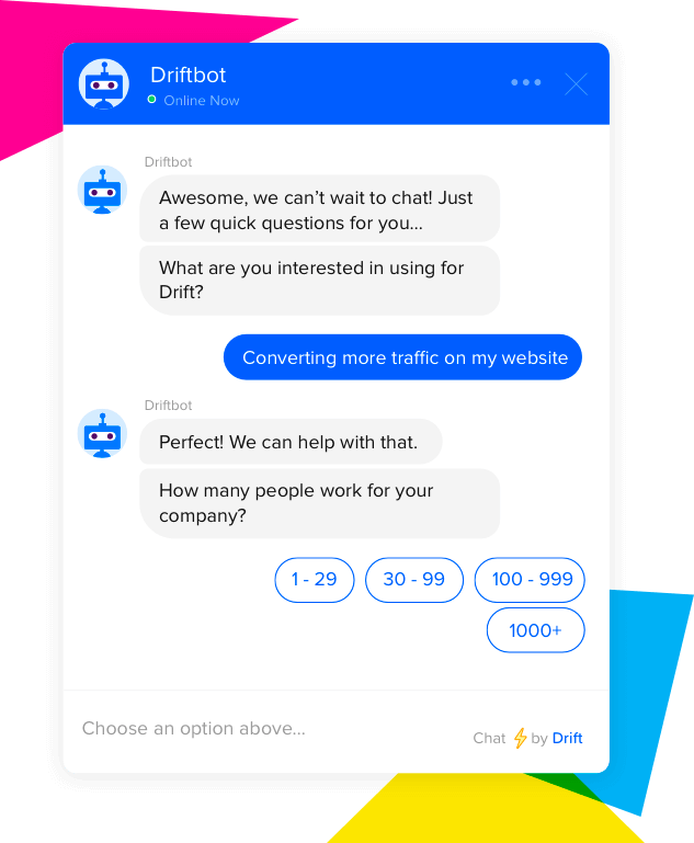 Drift conversational AI